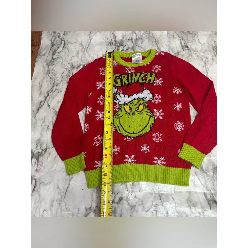 jumping beans Red & Lime The Grinch Holiday Crewneck Sweater